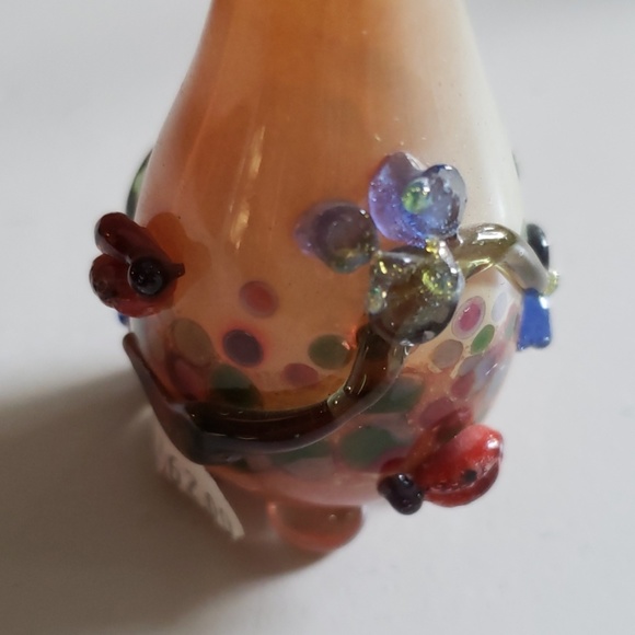 Blown Glass Ladybugs Vase with Removable Top - Picture 3 of 7